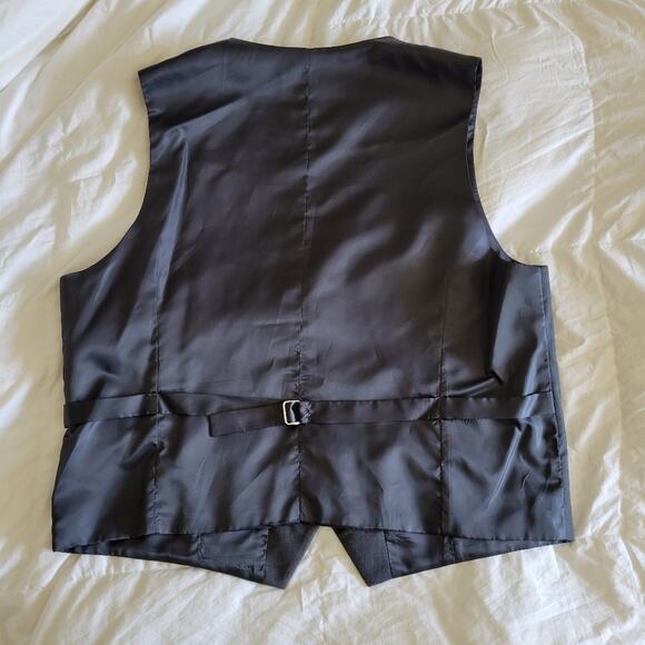 Ferrecci super 150s suit jacket + matching vest in charcoal gray Size 44 - Picture 12 of 15